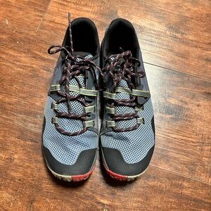 Merrell Womens Size 10 Trail Glove 6 Arona Blue Hiking Trail Sneakers Shoes